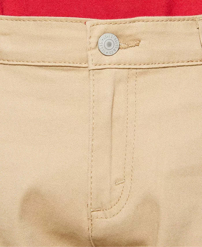 Брюки чинос Big Boys 502 Regular Taper Fit из хлопкового твила Levi's, золотой — фото 4