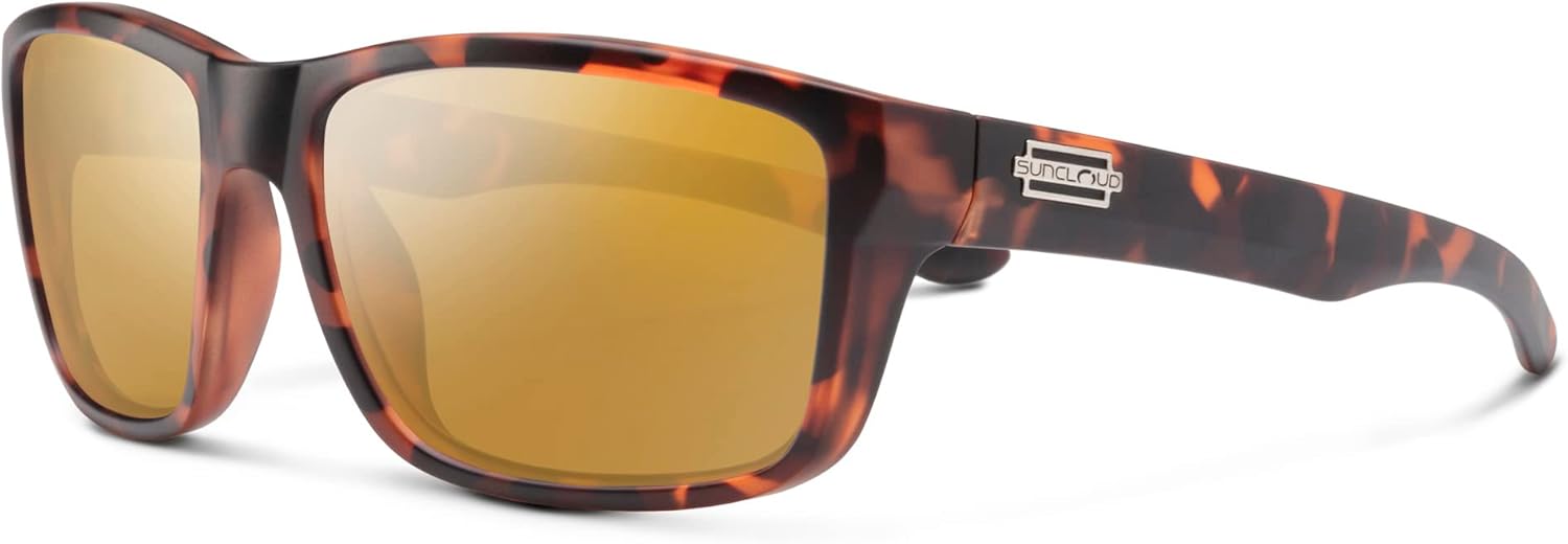 

Поляризованные солнцезащитные очки Suncloud Aviator – 100% защита от УФ-излучения – удобная посадка, стильный дизайн – для мужчин и женщин, Matte Tortoise + Polarized Sienna Mirror