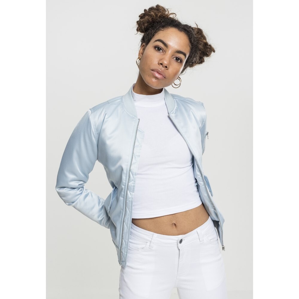 

Куртка Urban Classics Satin, синий