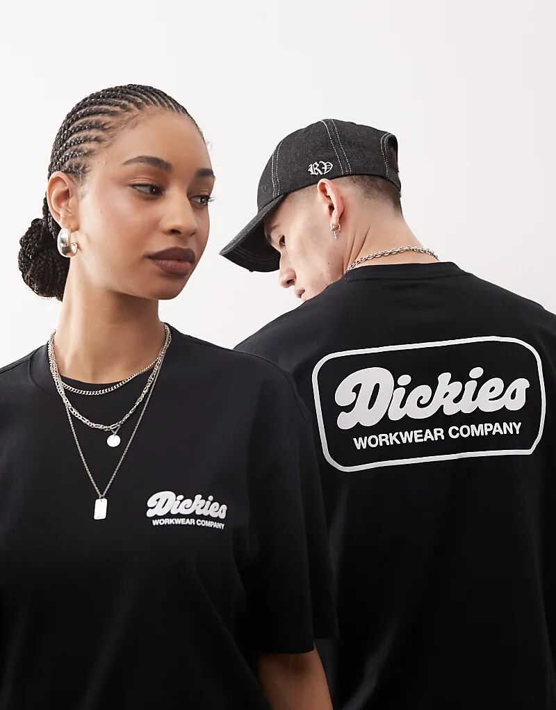 

Футболка с принтом логотипа lewistown на спине черного цвета Dickies