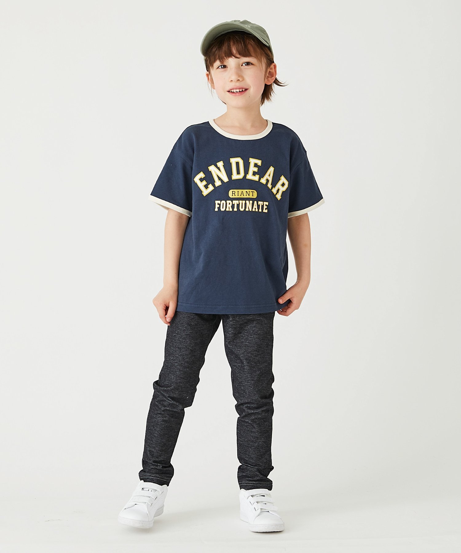 Футболка с короткими рукавами с логотипом колледжа Ever Closet, Indigo — фото 3