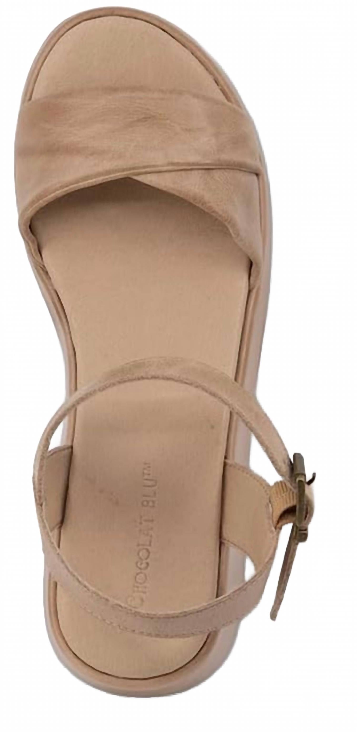 Женские мюли Elly на платформе из песочной кожи CHOCOLAT BLU, Sand Leather — фото 3