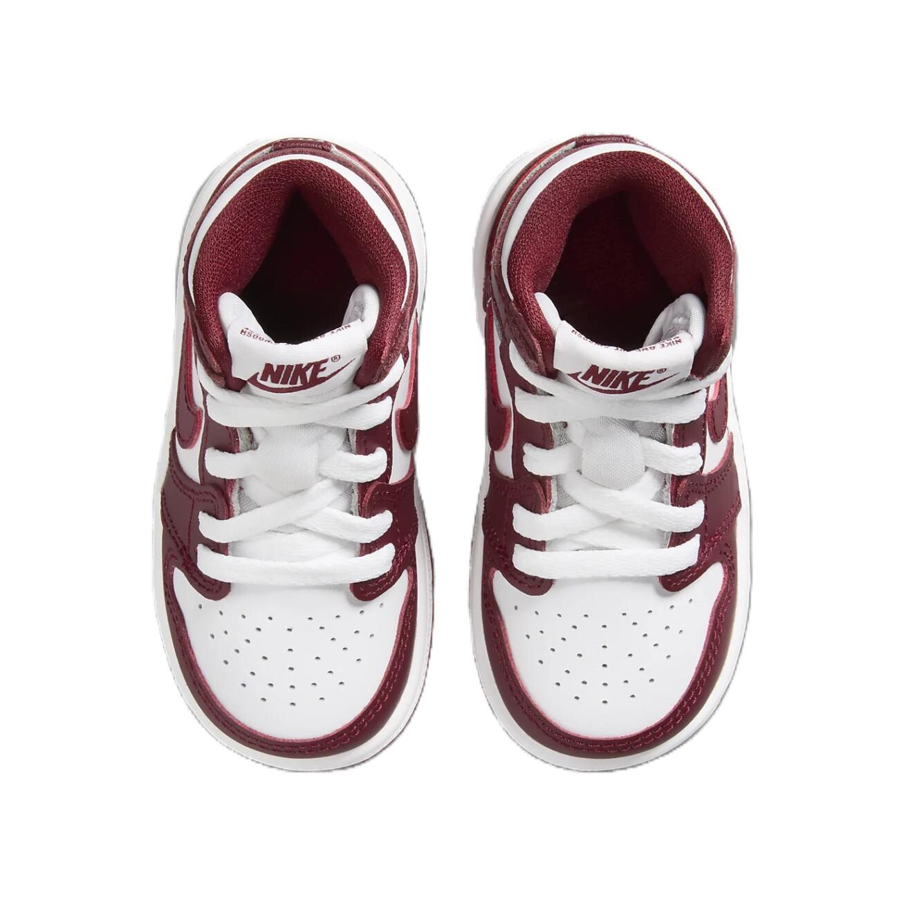 Кроссовки Jordan 1 Retro High OG Artisanal Team Red TD, белый/красный — фото 4