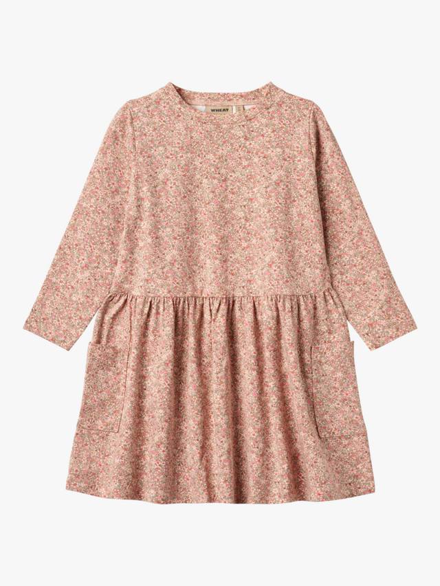 

Детское платье с длинными рукавами из хлопка WHEAT, Rose Dust