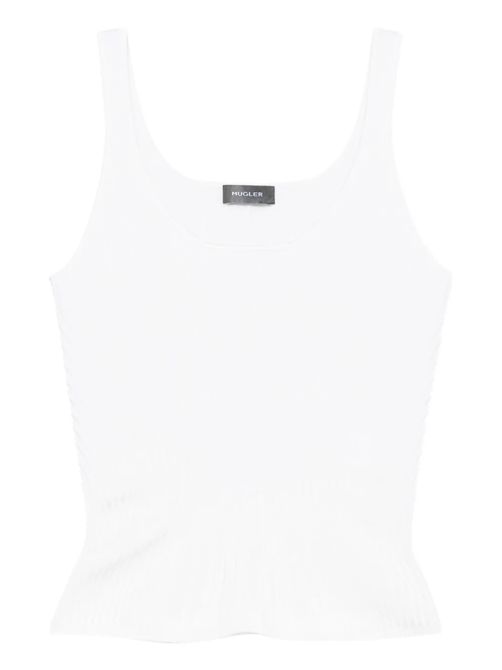 

Ребристая майка Mugler, белый