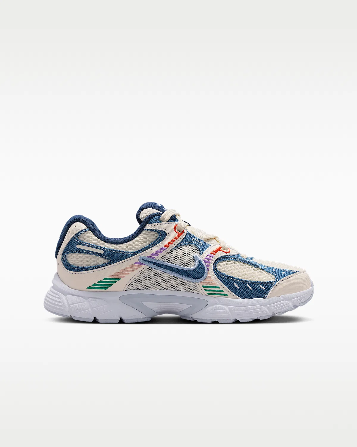 Детские кроссовки Nike V5 RNR, Soft Pearl/Blue Denim/Malachite/Midnight Navy — фото 3