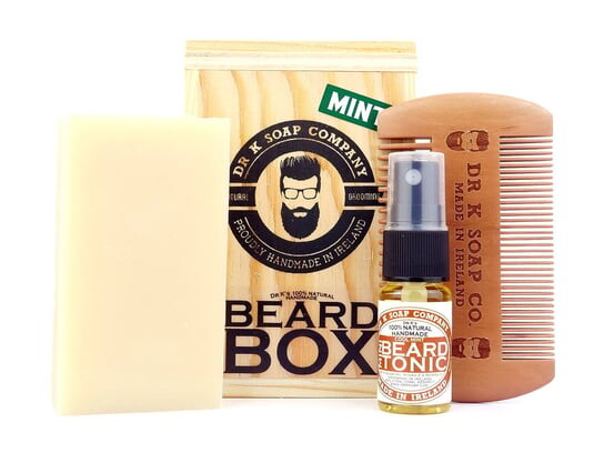 

Мыло Dr K, Beard Box Cool Mint, набор для ухода за бородой, мыло, масло и расческа, Dr K Soap Company