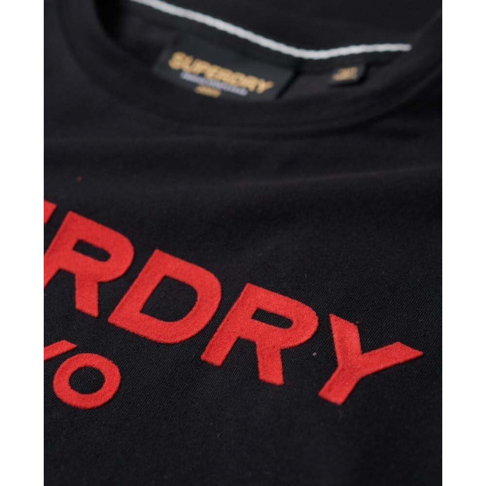 Футболка с коротким рукавом Superdry Sport Luxe Graphic Fitted, черный — фото 4