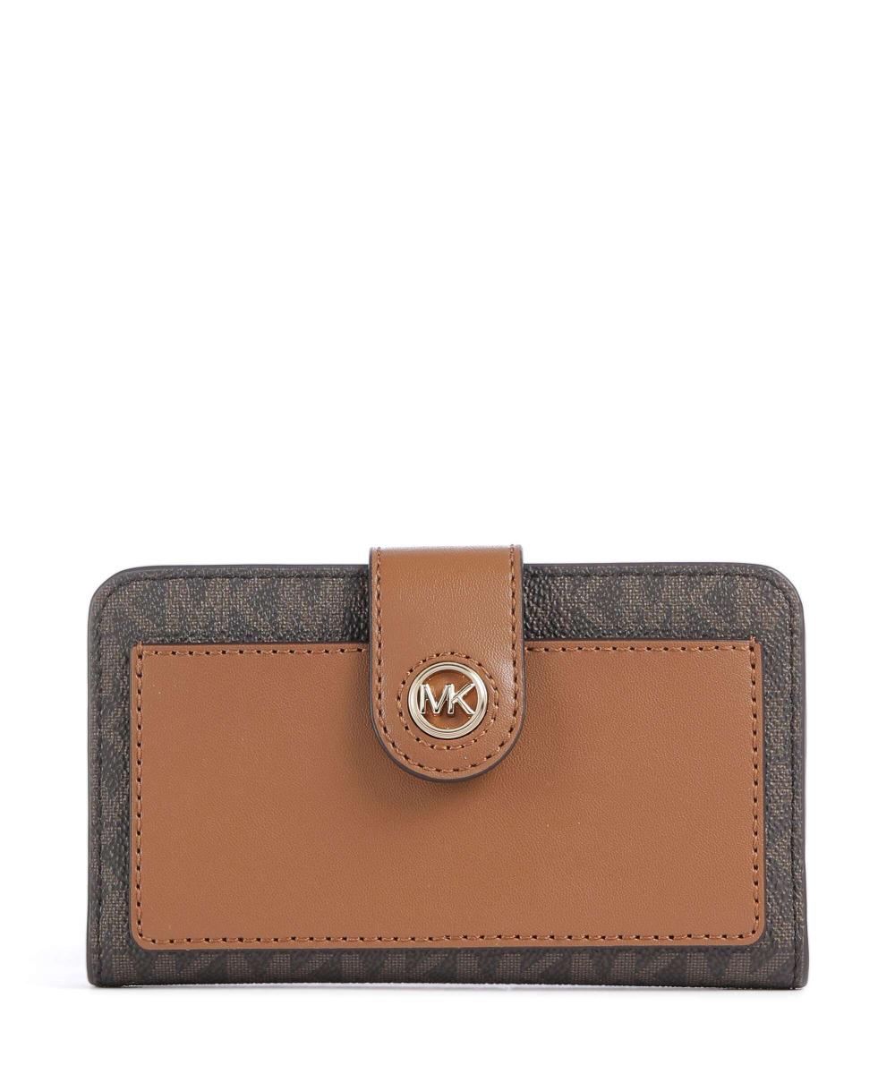 

Мк кошелек с подвесками холст Michael Kors, коричневый