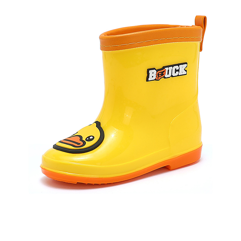 B.Duck Желтые детские сапоги Duck с противоскользящей, износостойкой и водонепроницаемой подошвой — фото 3