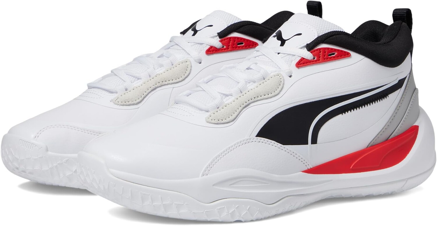 

Кроссовки Playmaker Pro Plus PUMA, цвет PUMA White/For All Time Red