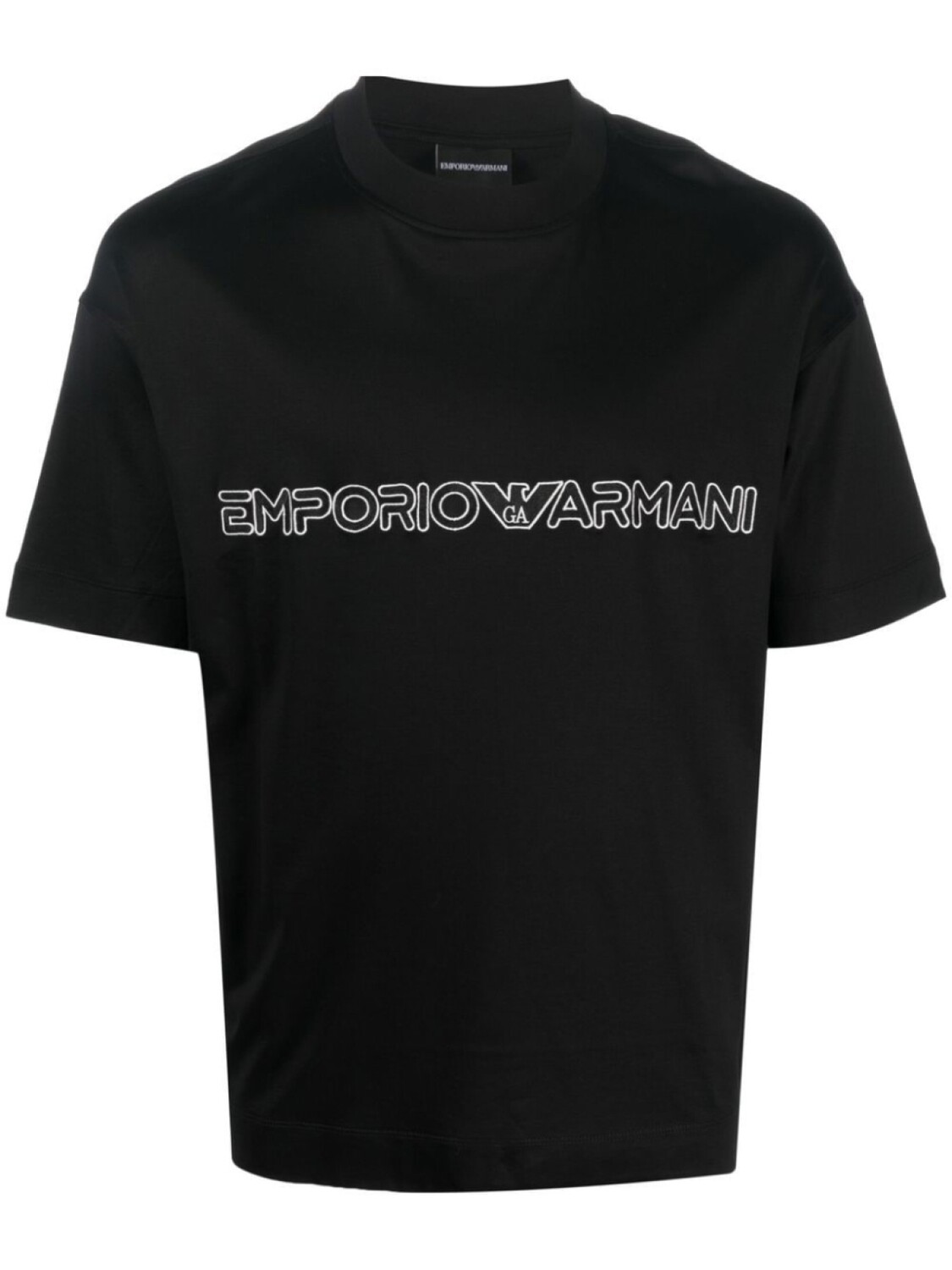 

Emporio Armani футболка с логотипом, черный