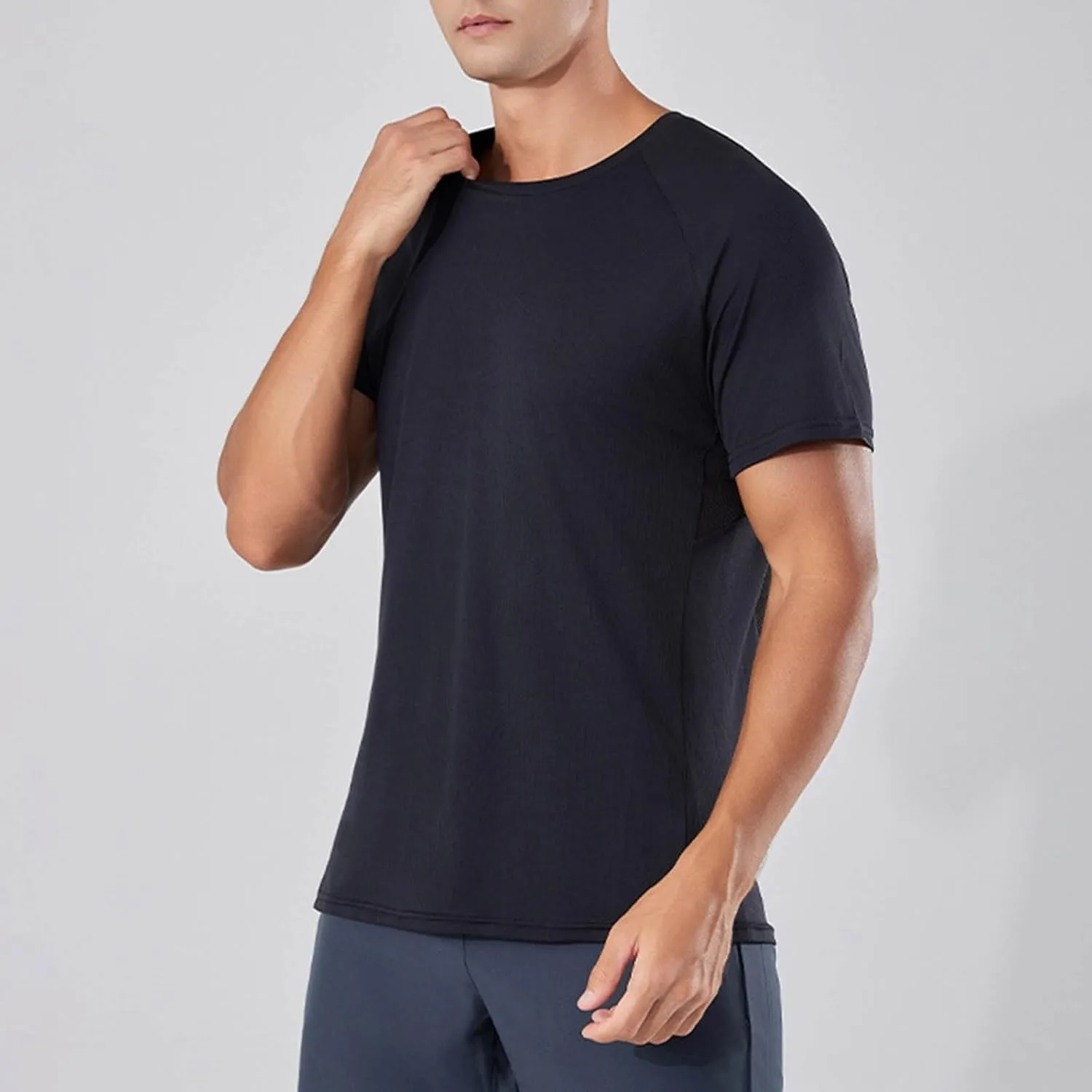 Футболка с коротким рукавом для мужчин Cool Breathable Quick Dry — фото 3