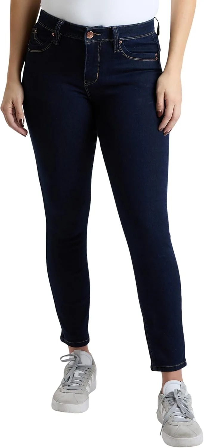 

Royalty For Me Women's High Rise Curve Confidence Wannabettabutt Skinny Jeans, Wp998775