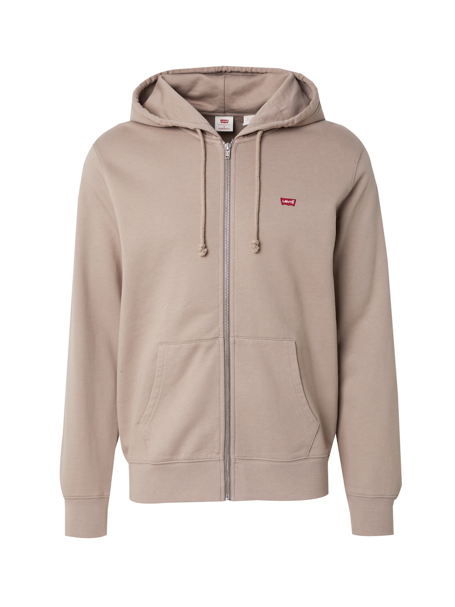 

Толстовка с капюшоном на молнии классического кроя LEVI'S Housemark Zip Up Hoodie, бежевый