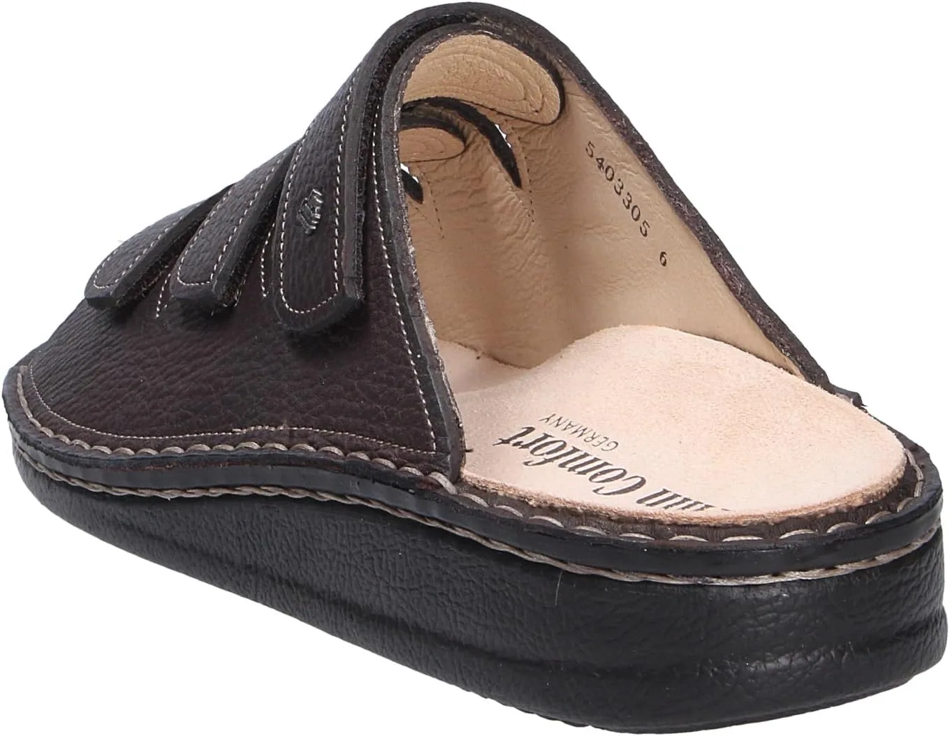 Мюли Finn Comfort Corfu темно-бежевый цвет, брендовые бренды, коричневый, кожа (трава) — фото 3