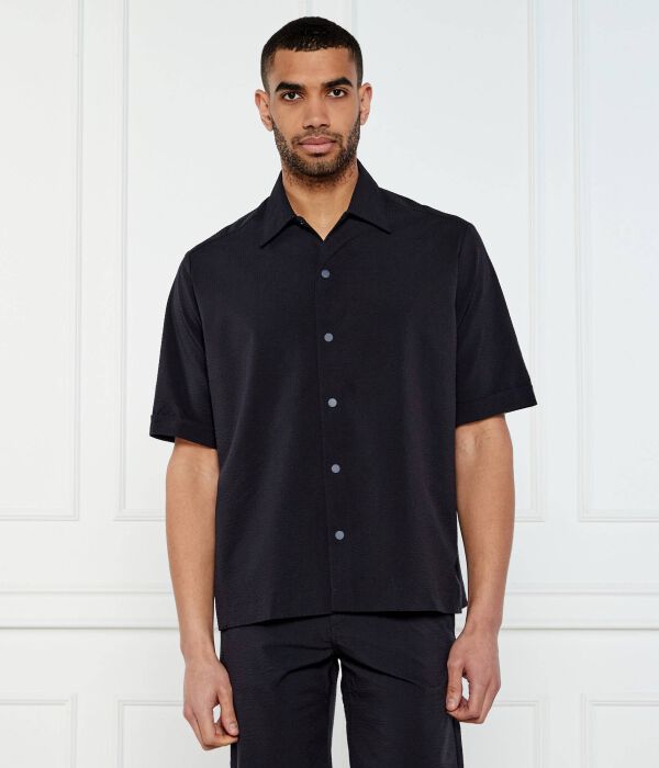 

Рубашка lapoully_m Relaxed fit Boss Orange, синий