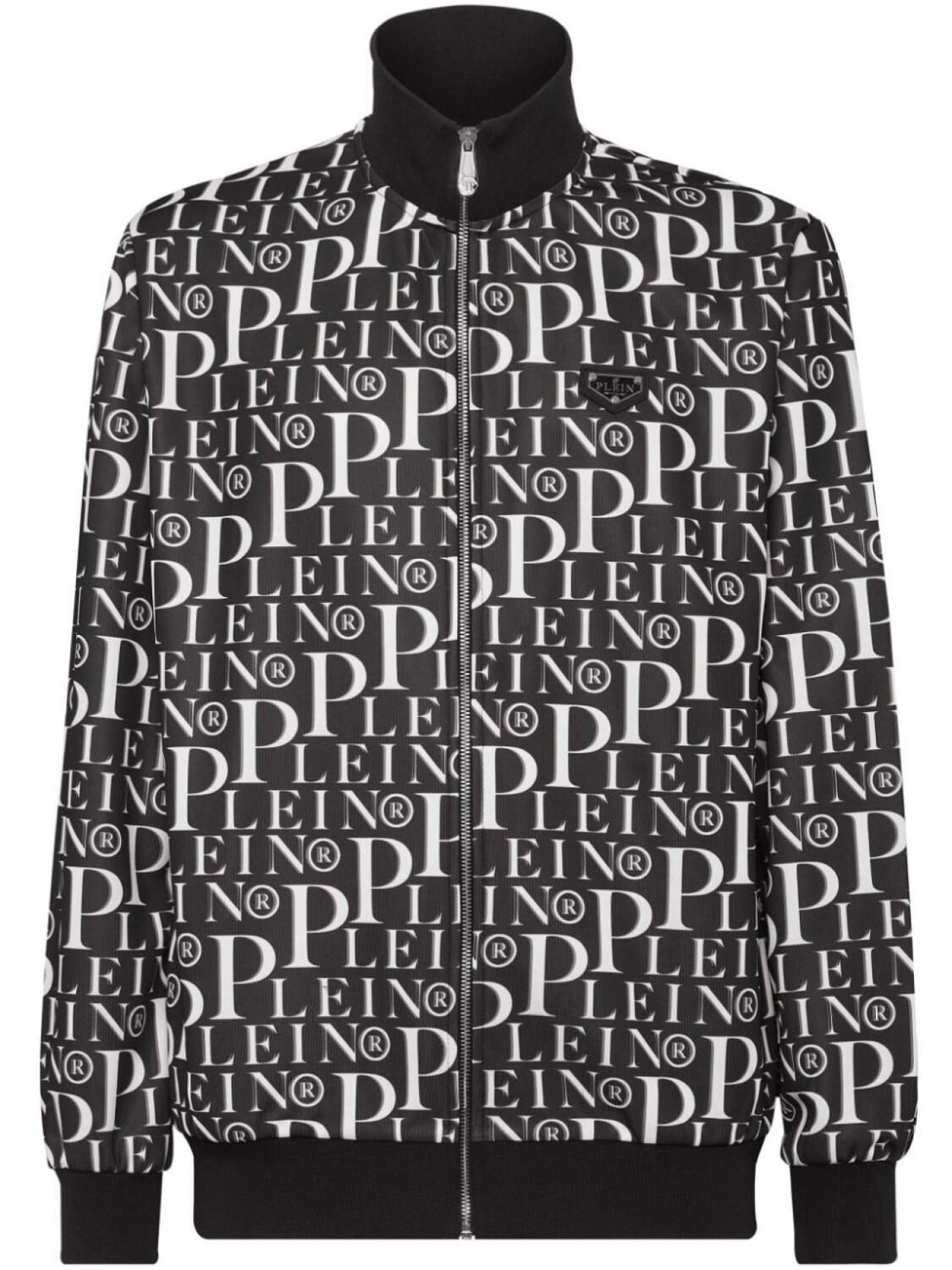 

Philipp Plein спортивная куртка с графичным принтом, черный