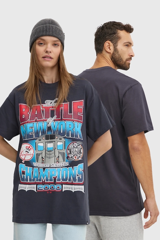

Футболка хлопковая MLB New York Yankees 47 Brand, темно-синий