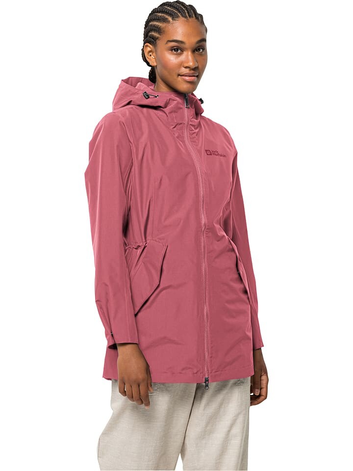 

Дождевик Jack Wolfskin Dakar, розовый