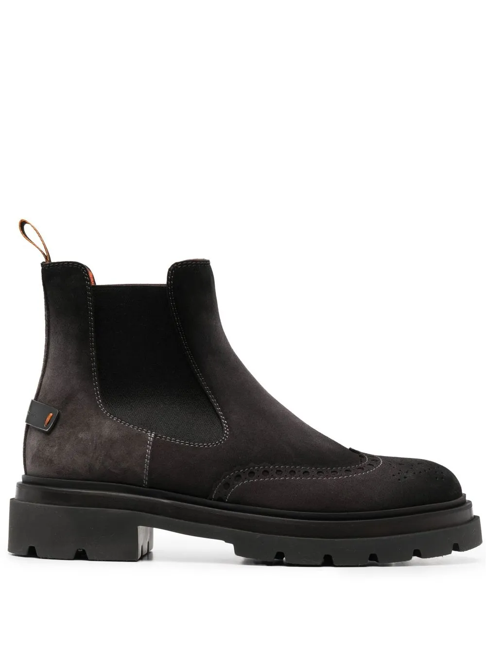 

Ботинки с эластичными вставками Santoni, серый
