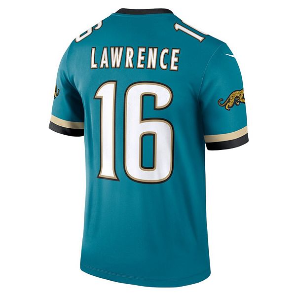 Мужская футболка Trevor Lawrence Teal Jacksonville Jaguars Alternate Legend Player Performance Nike — фото 4