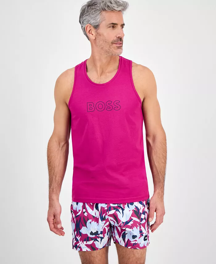

Мужская майка Beach Logo Hugo Boss, розовый