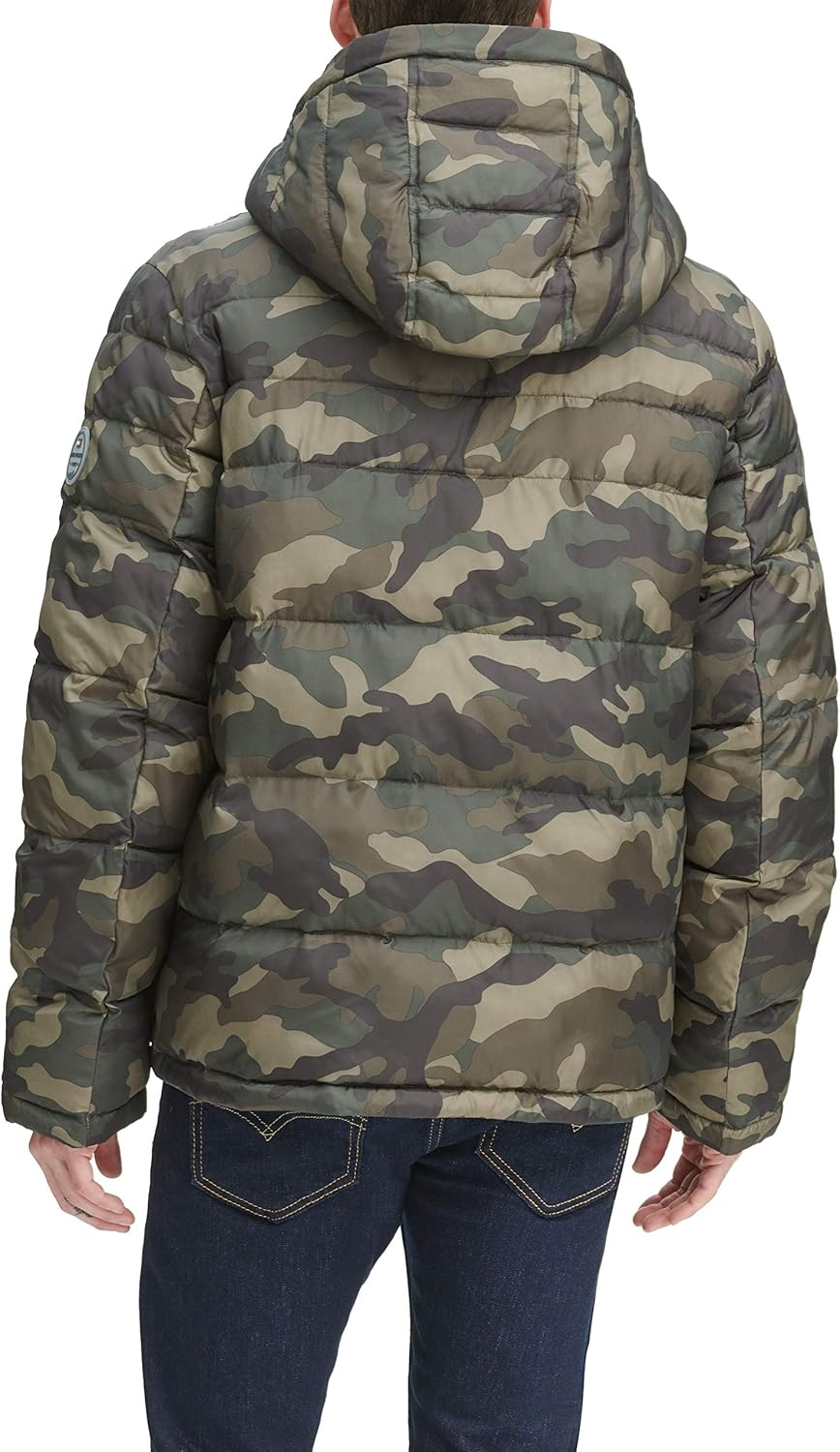 Мужская стеганая куртка с капюшоном Tommy Hilfiger (стандартная и для больших и высоких), New Camo — фото 2