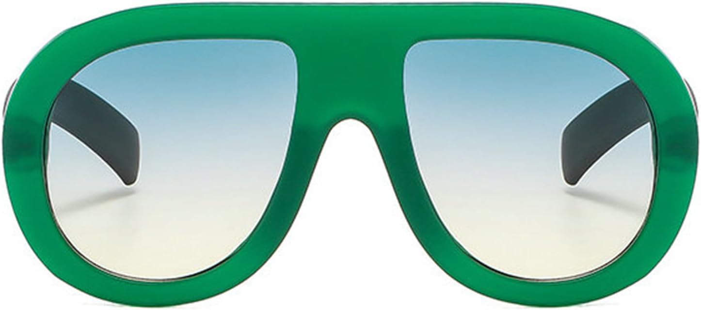 

Хелена. Большие солнцезащитные очки-пилот, модные, для мужчин и женщин, очки-маска с защитой от УФ-излучения UV400, винтажные, панк, градиентные, классические, большие helena, Green