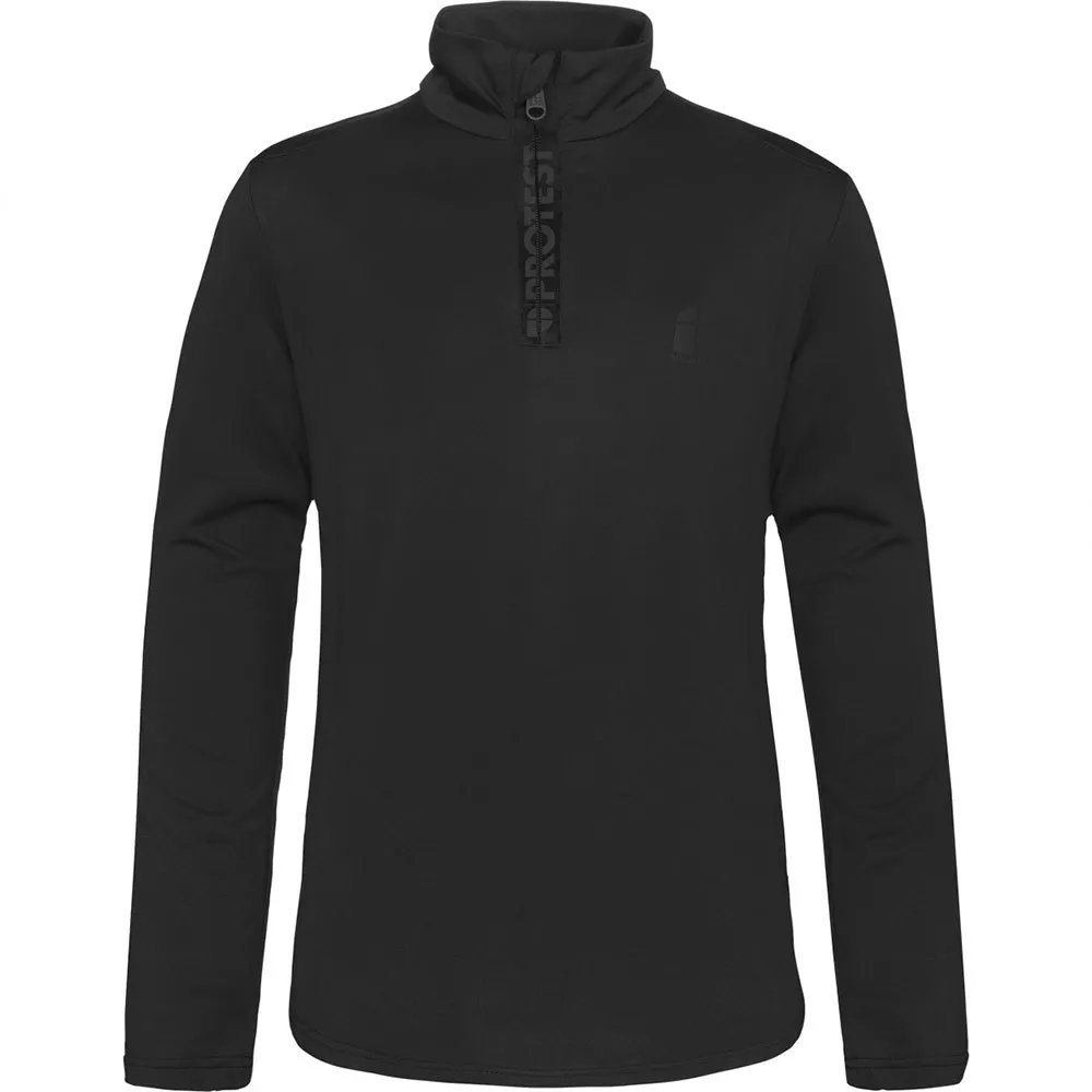 

Лонгслив Protest Rewillowy half zip, черный