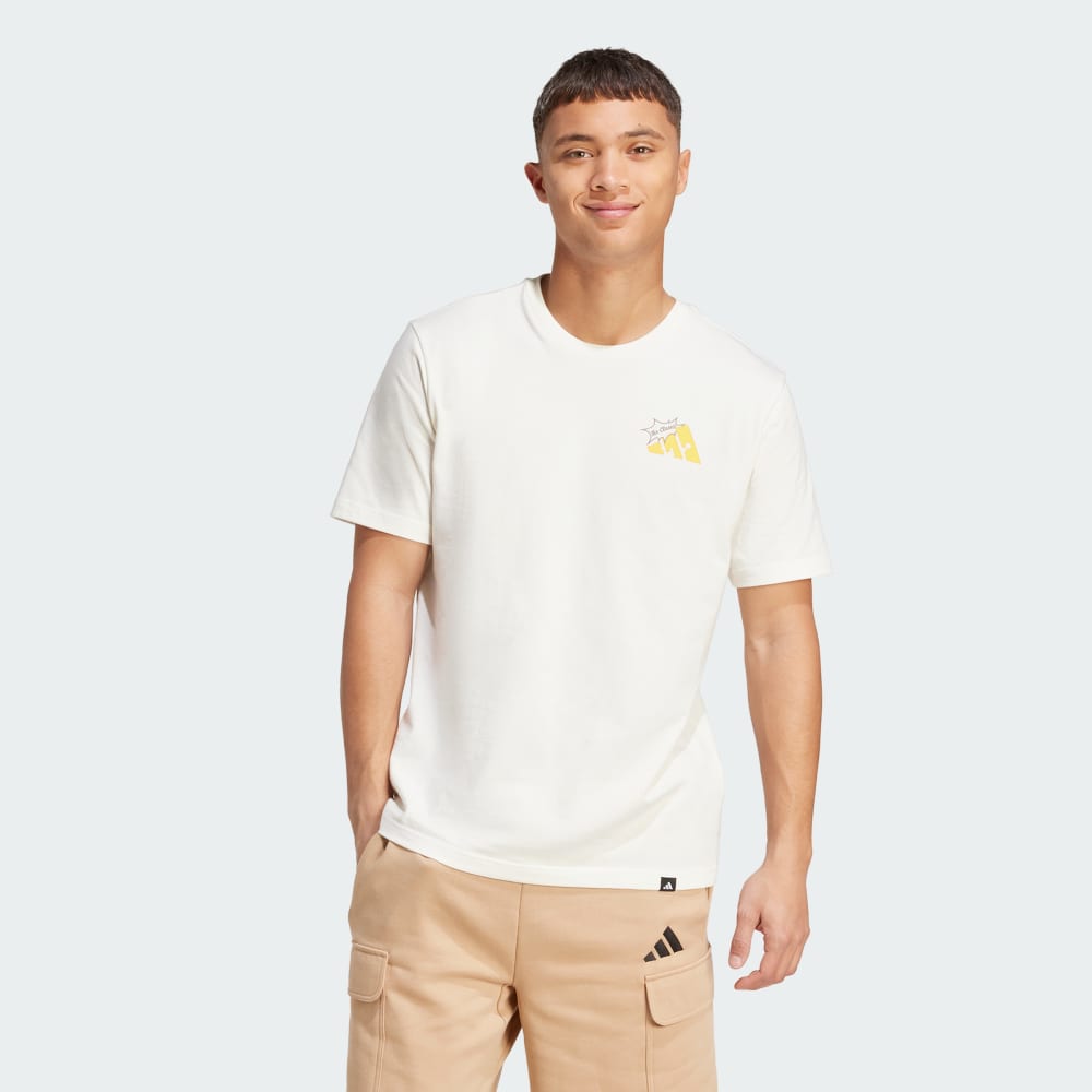

Футболка Adidas Food Grilled Cheese Graphic Tee, цвет Off White