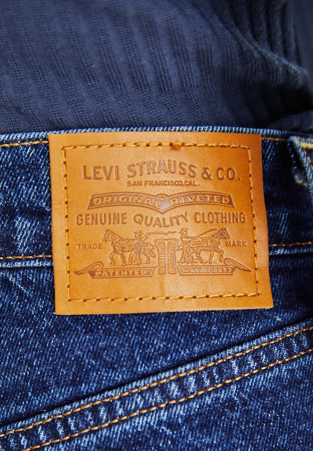 

Джинсы прямого кроя RIBCAGE FULL LENGTH Levi's, темно-синие джинсы