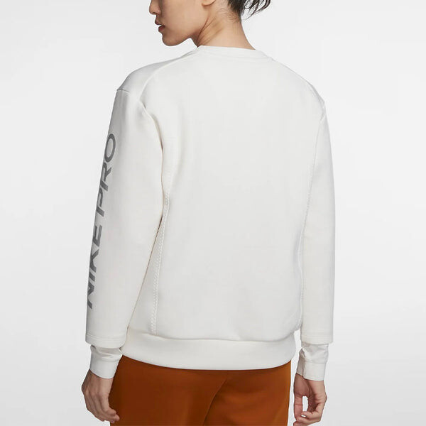 Толстовка с капюшоном pro knit hoodie phantom Nike, белый — фото 4