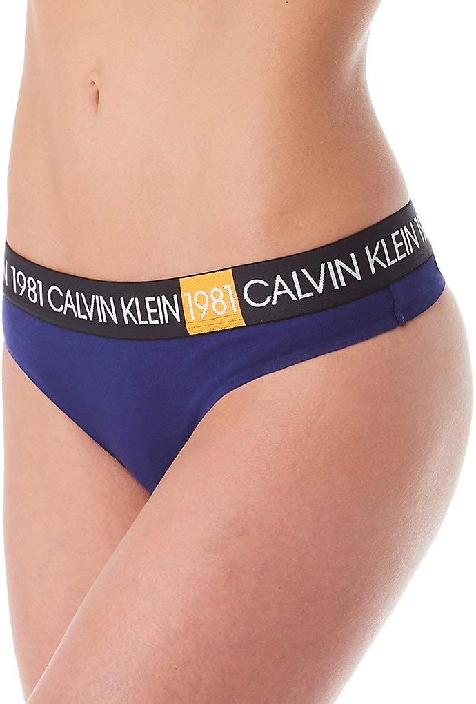 

Женские трусики-стринги Calvin Klein 1981 года из яркого хлопка, Purple Night