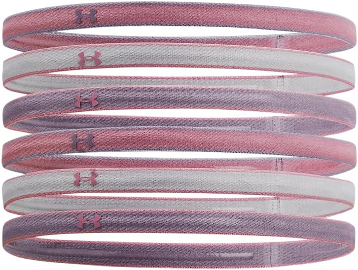 

Under Armour женские мини-атлетические повязки на голову, 6 штук, (698) Pink Elixir/Violet Gray/Violet Gray