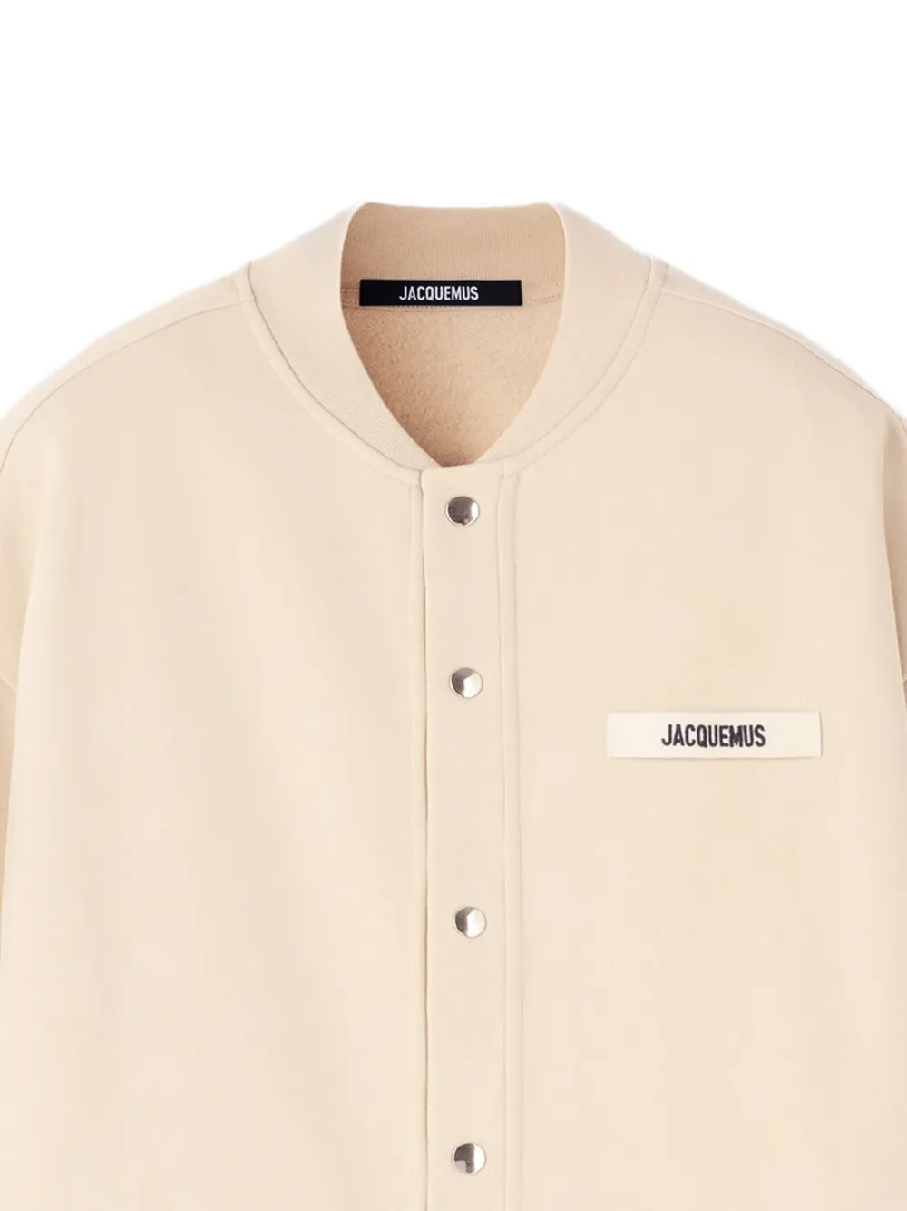 Кардиган Gros Grain с застежкой на пуговицы и логотипом JACQUEMUS, нейтральный — фото 2