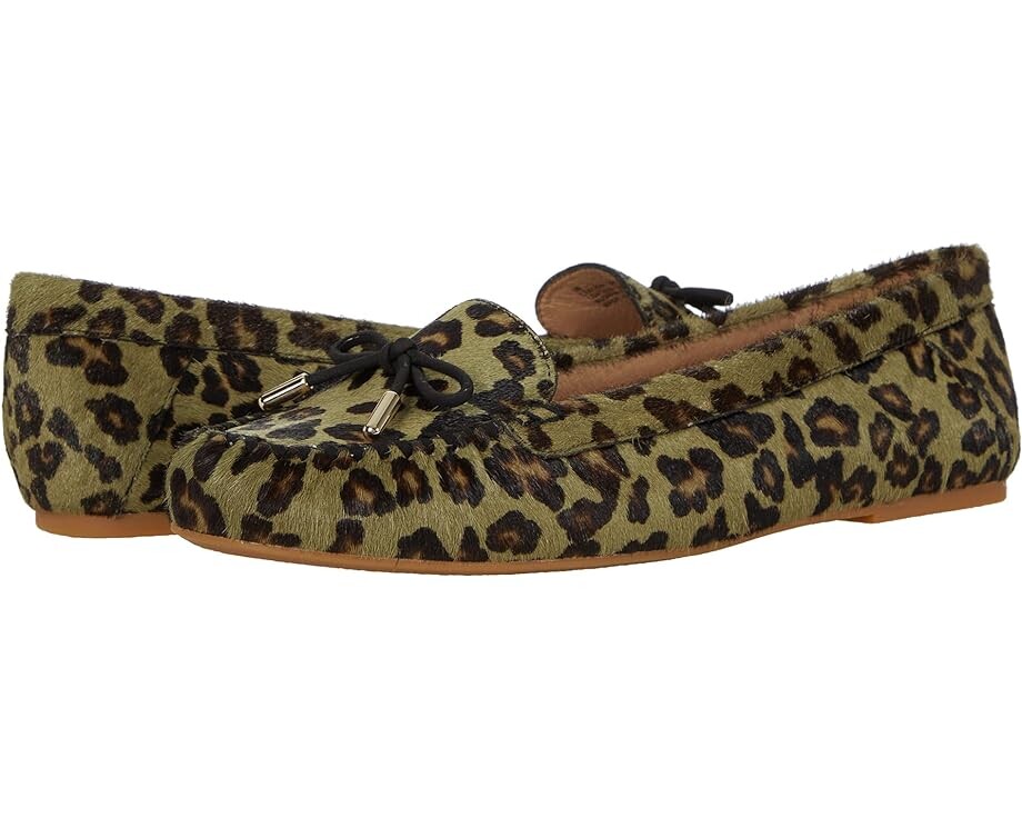 

Балетки Jack Rogers Haircalf Millie Mocassin Bow, цвет Green Leopard