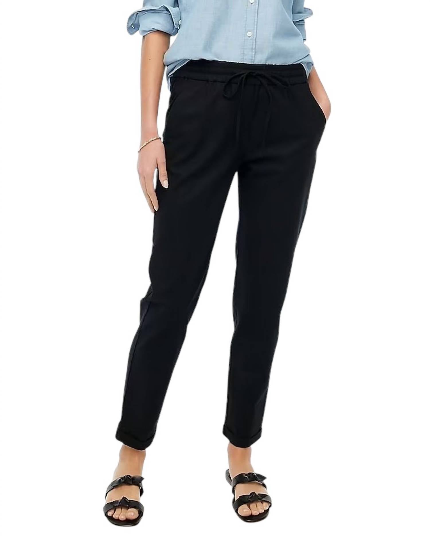 

Брюки на завязках черного цвета J.Crew