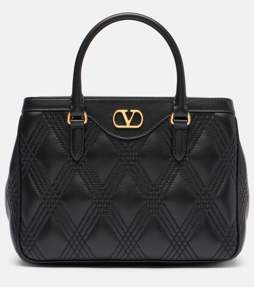 

Кожаная сумка-тоут Quiltie 67 Small Valentino Garavani, Black