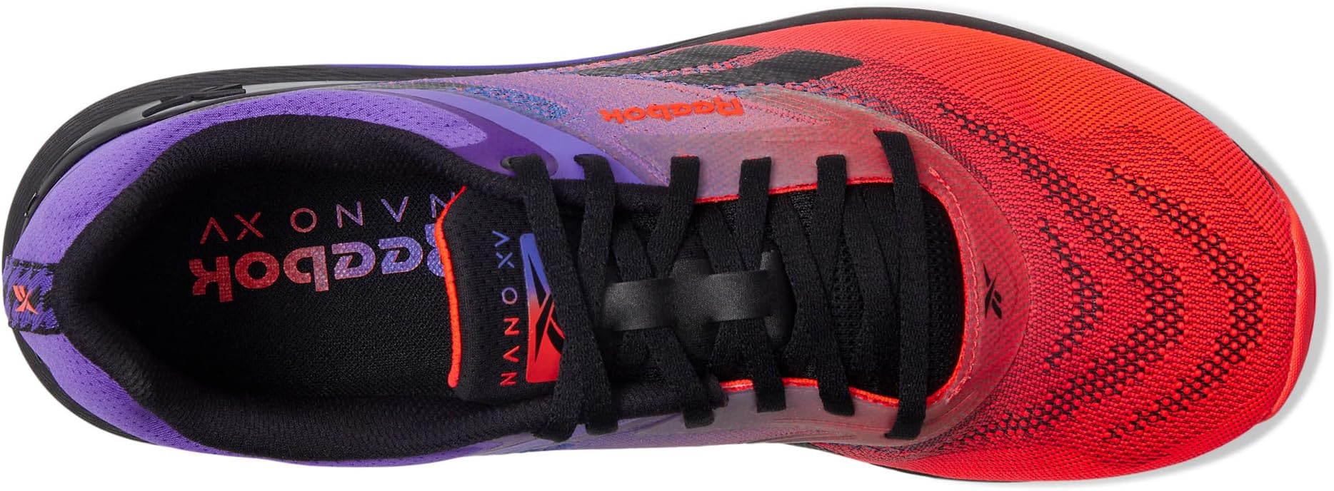 Кроссовки Reebok Unisex Nano X5, Footwear White/Flash Orange/Royal Purple — фото 2
