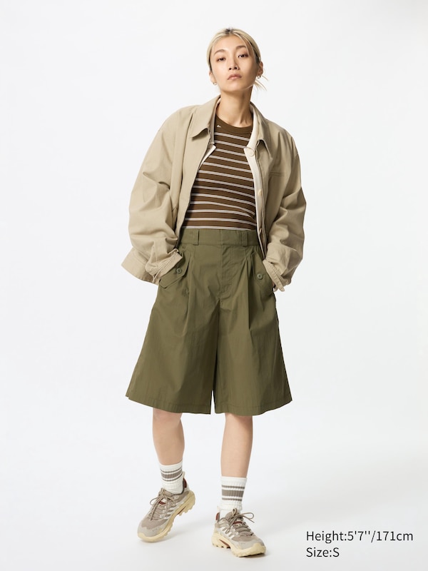 

Шорты-Бермуды Utility Uniqlo, зеленый