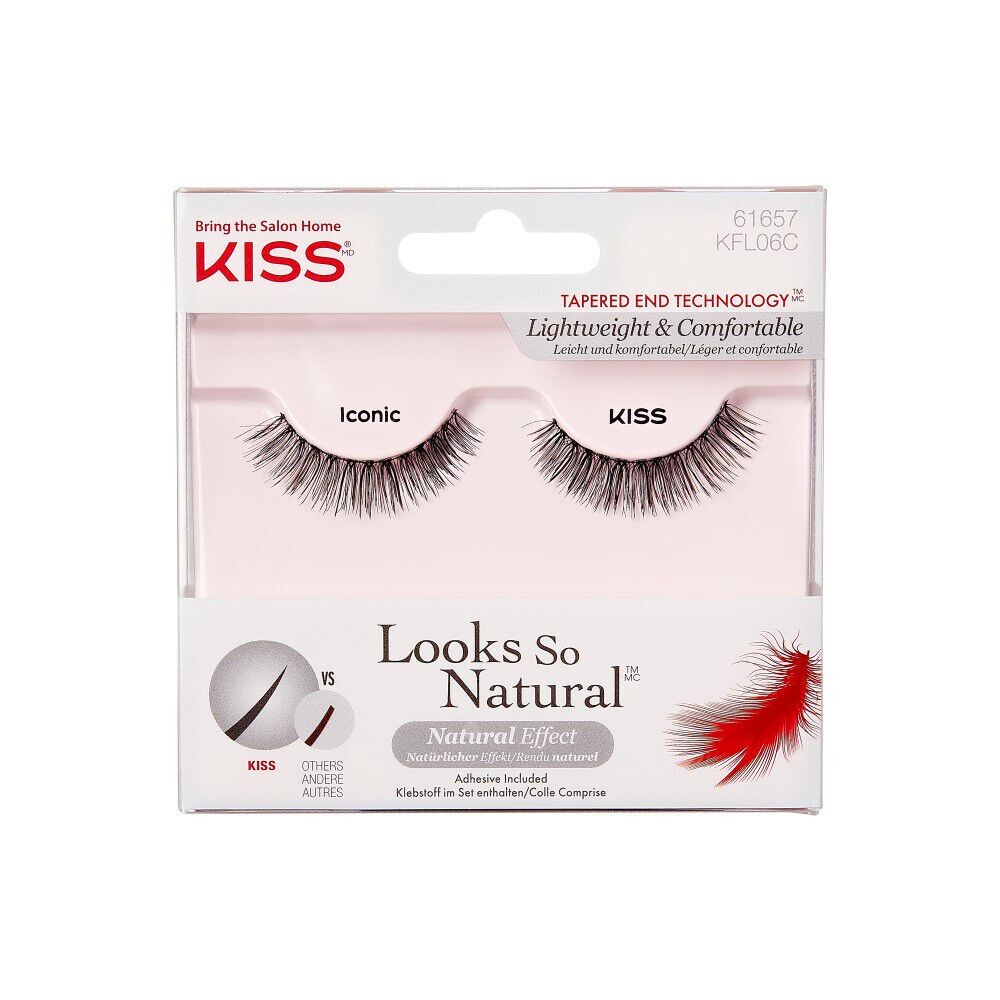 

Легендарные накладные ресницы Kiss Natural, 1 пара
