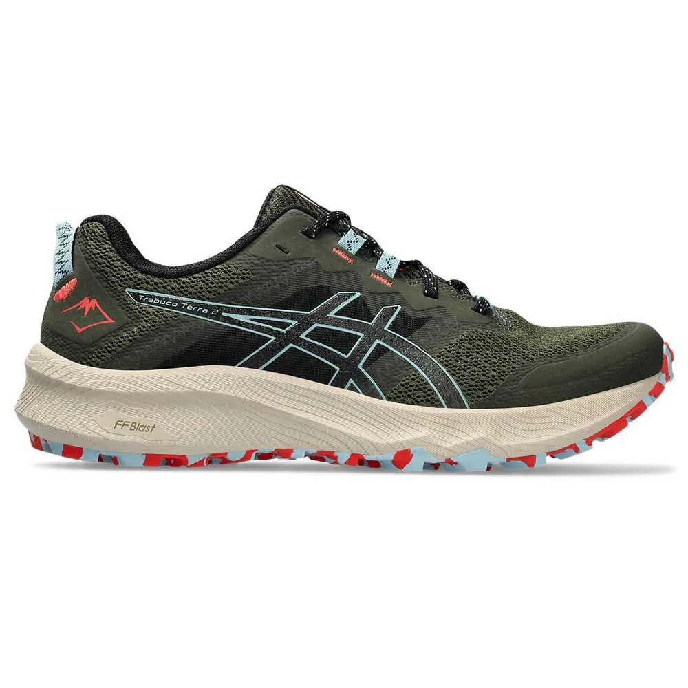 

Походные беговые кроссовки Asics Trabuco Terra 2, зеленый