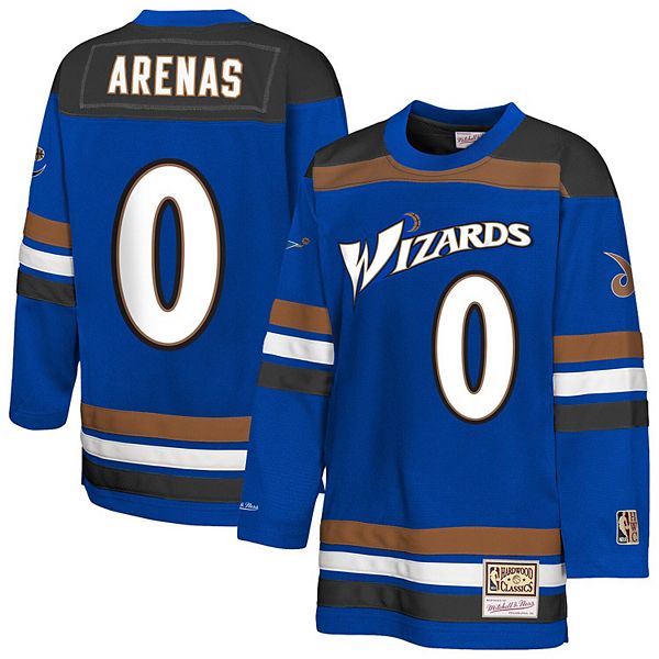 Хоккейная футболка Youth Gilbert Arenas blue Washington Wizards Maxxed Out 20 Mitchell & Ness — фото 2