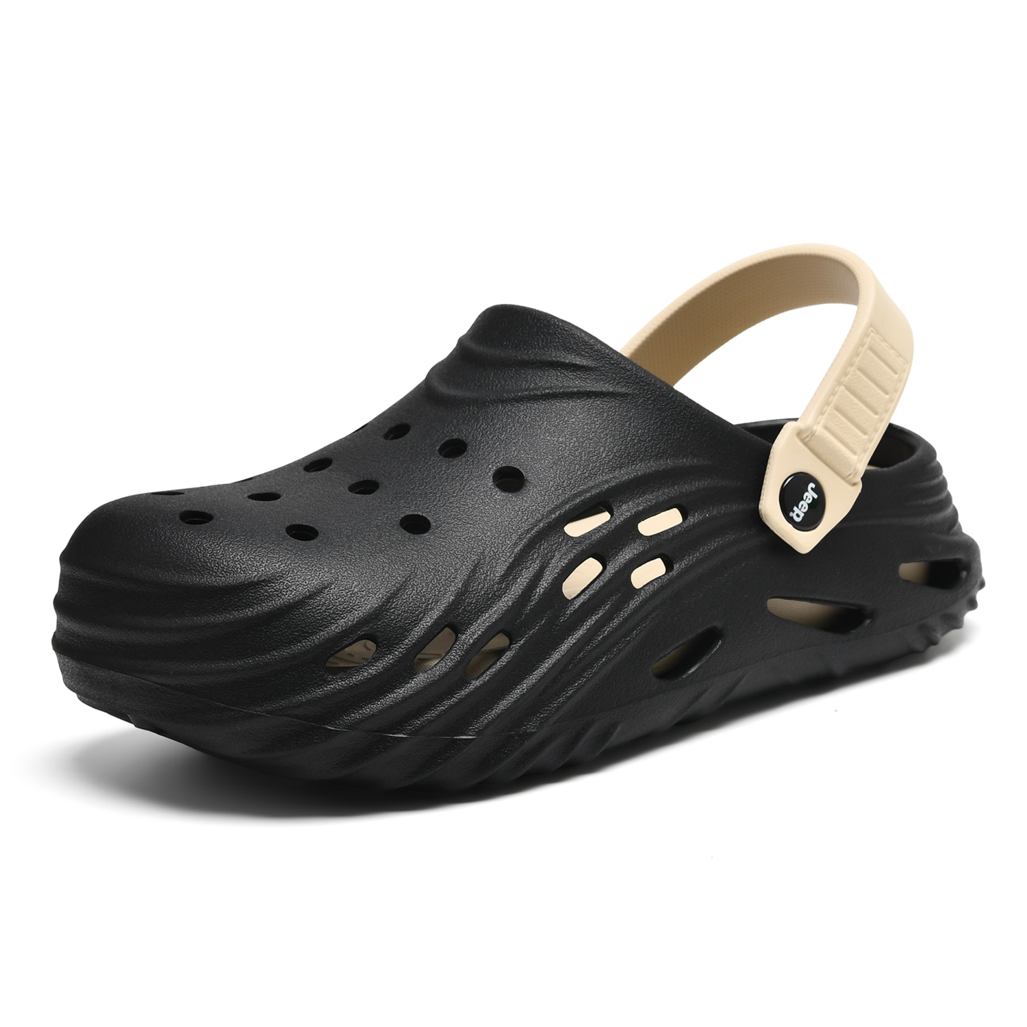 Jeep EVA Clogs Men's Black/Khaki — фото 3
