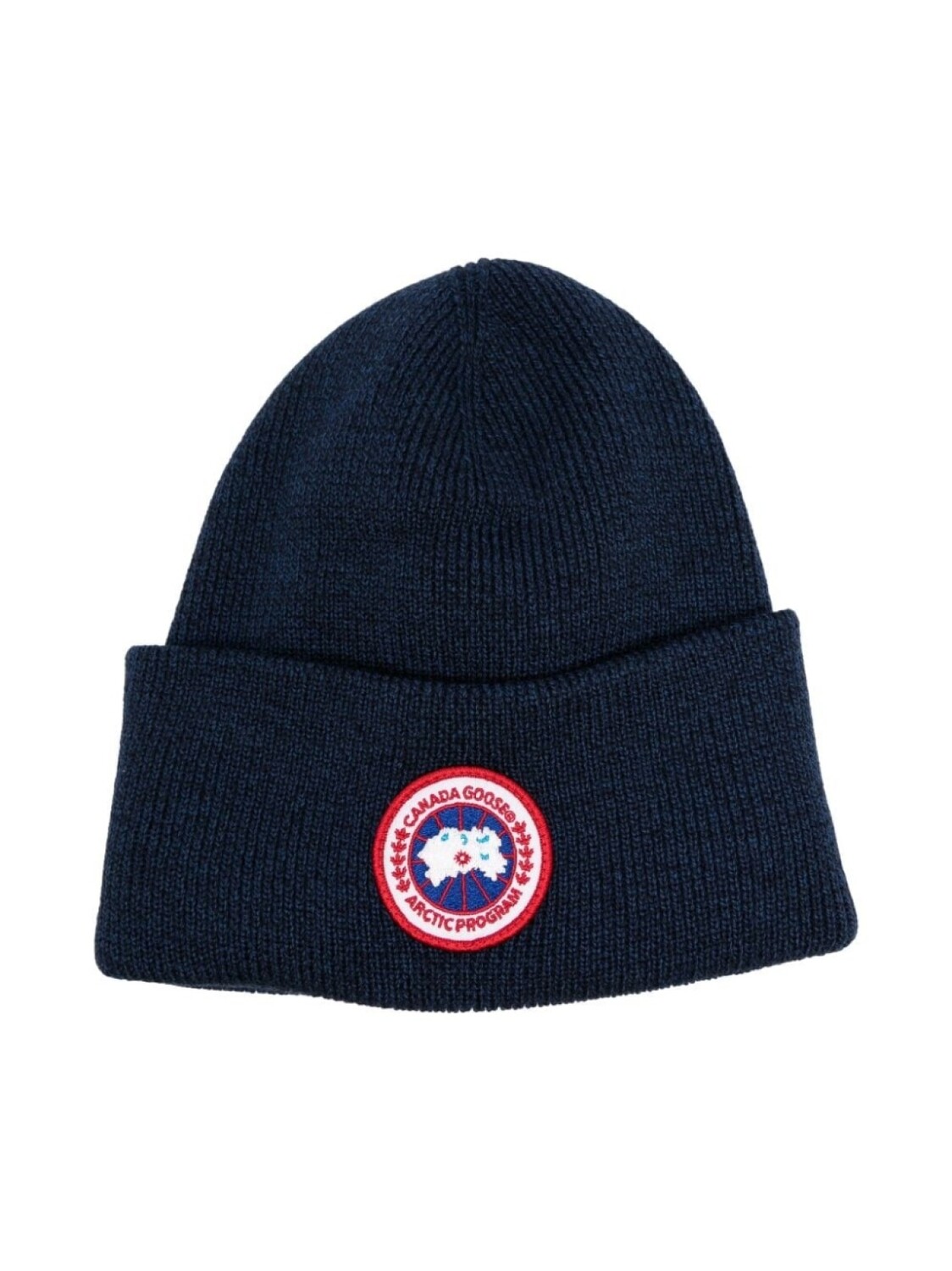 

Canada Goose Kids шерстяная шапка бини с нашивкой-логотипом, синий