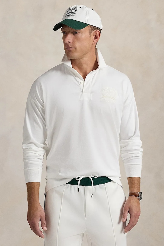

Хлопковая водолазка Wimbledon Collection Polo Ralph Lauren, белый