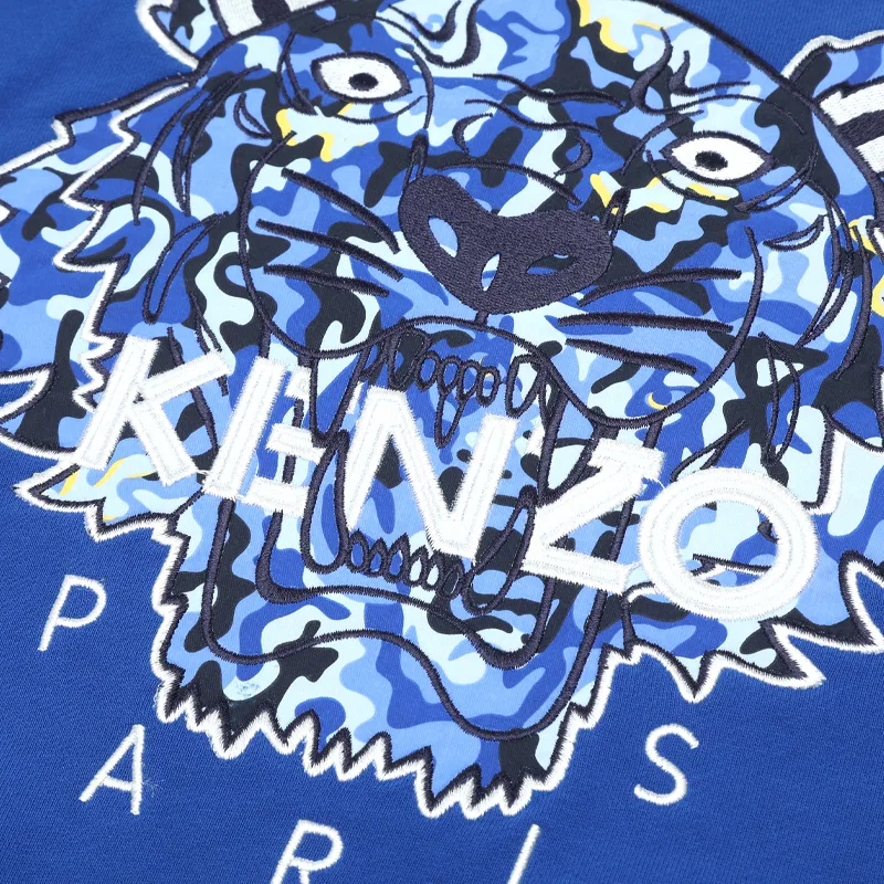 Детский свитшот с круглым вырезом KENZO, Blue — фото 4