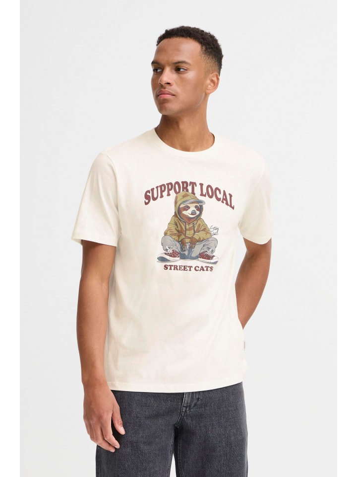 

BLEND Белая рубашка с круглым вырезом BHIrving