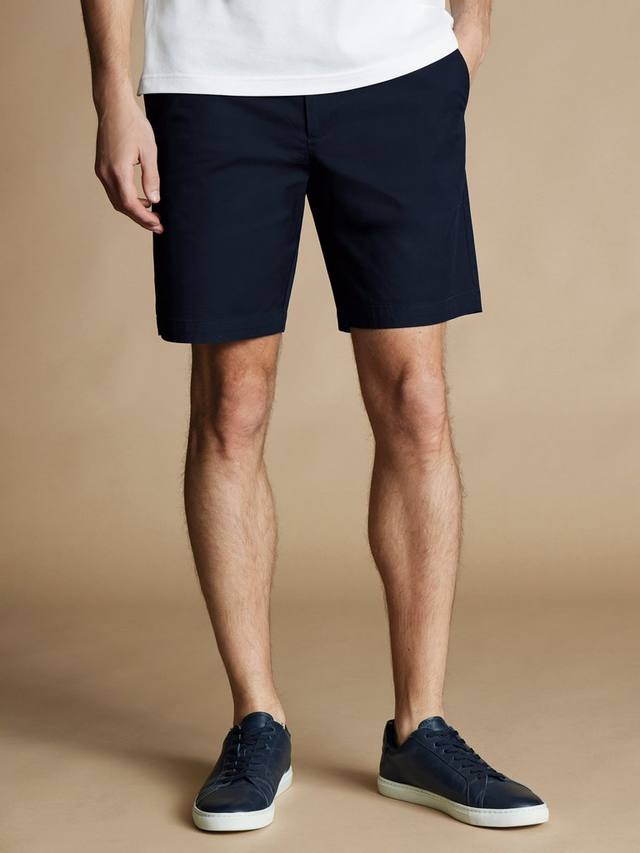 

Хлопчатобумажные шорты-чино Charles Tyrwhitt, темно-синий